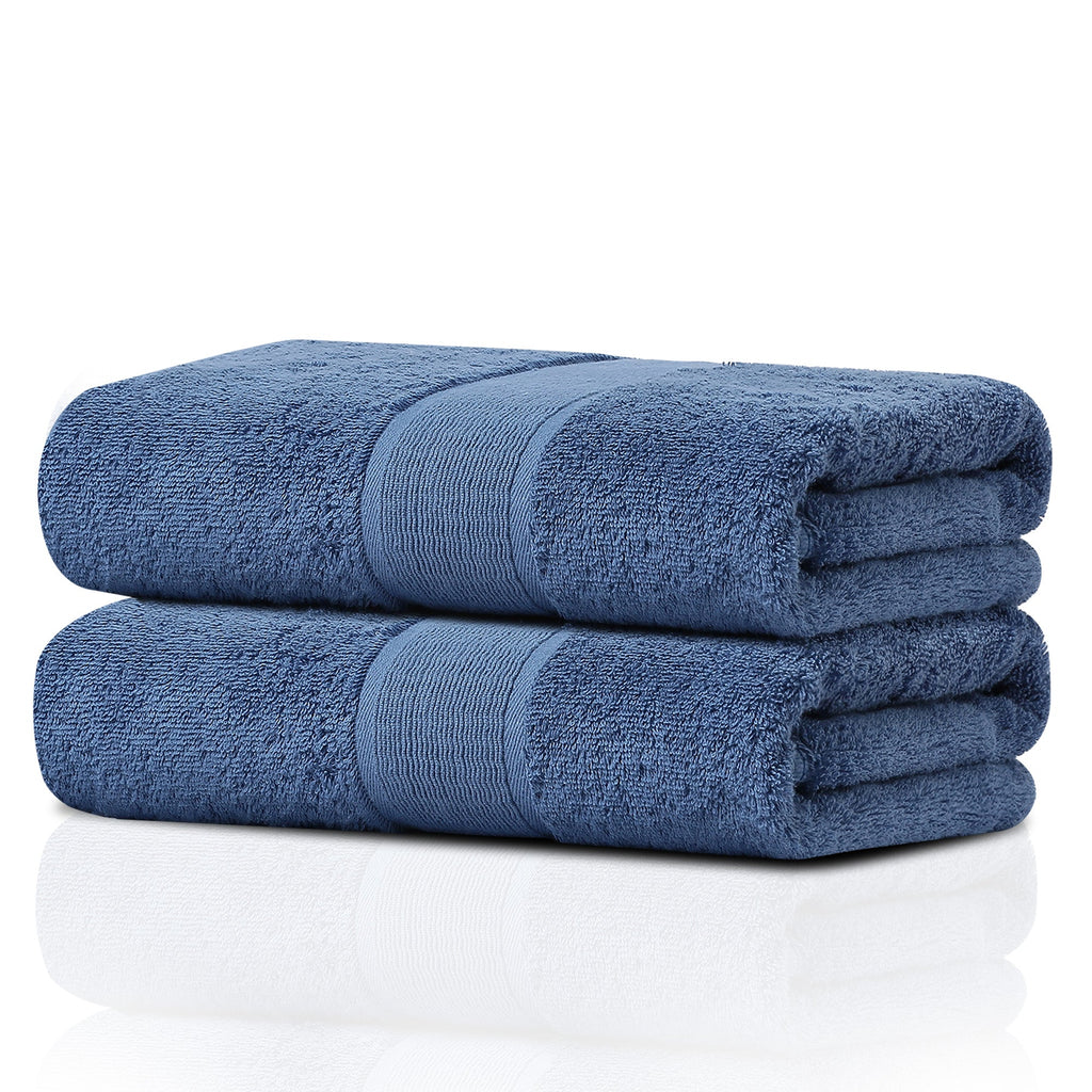 GELUOBOV Luxury 100% Cotton Bath Towels, Quick-Dry & Highly Absorbent, Fluffy & Durable, Low-Lint, Hotel Quality, Nordic Style, Large 24×47 in, for Home, Spa, Gym, Travel