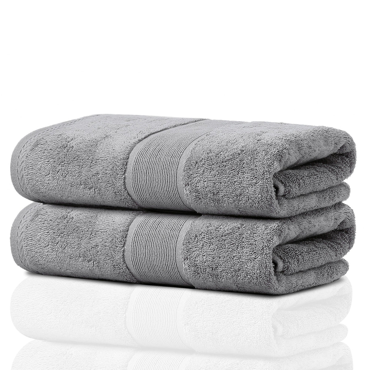 GELUOBOV Luxury 100% Cotton Bath Towels, Quick-Dry & Highly Absorbent, Fluffy & Durable, Low-Lint, Hotel Quality, Nordic Style, Large 24×47 in, for Home, Spa, Gym, Travel