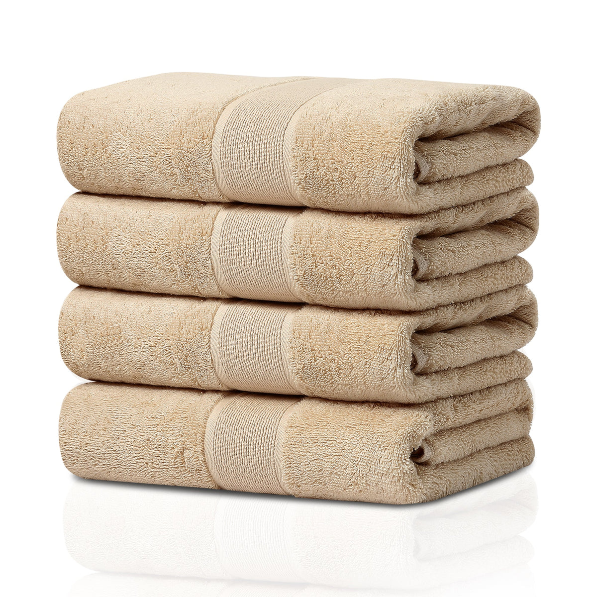 GELUOBOV Luxury 100% Cotton Bath Towel(Large Size), 24×47 in, Quick-Dry & Highly Absorbent, Fluffy & Durable, Low-Lint, Hotel Quality, Nordic Style,  for Home, Spa, Gym, Travel