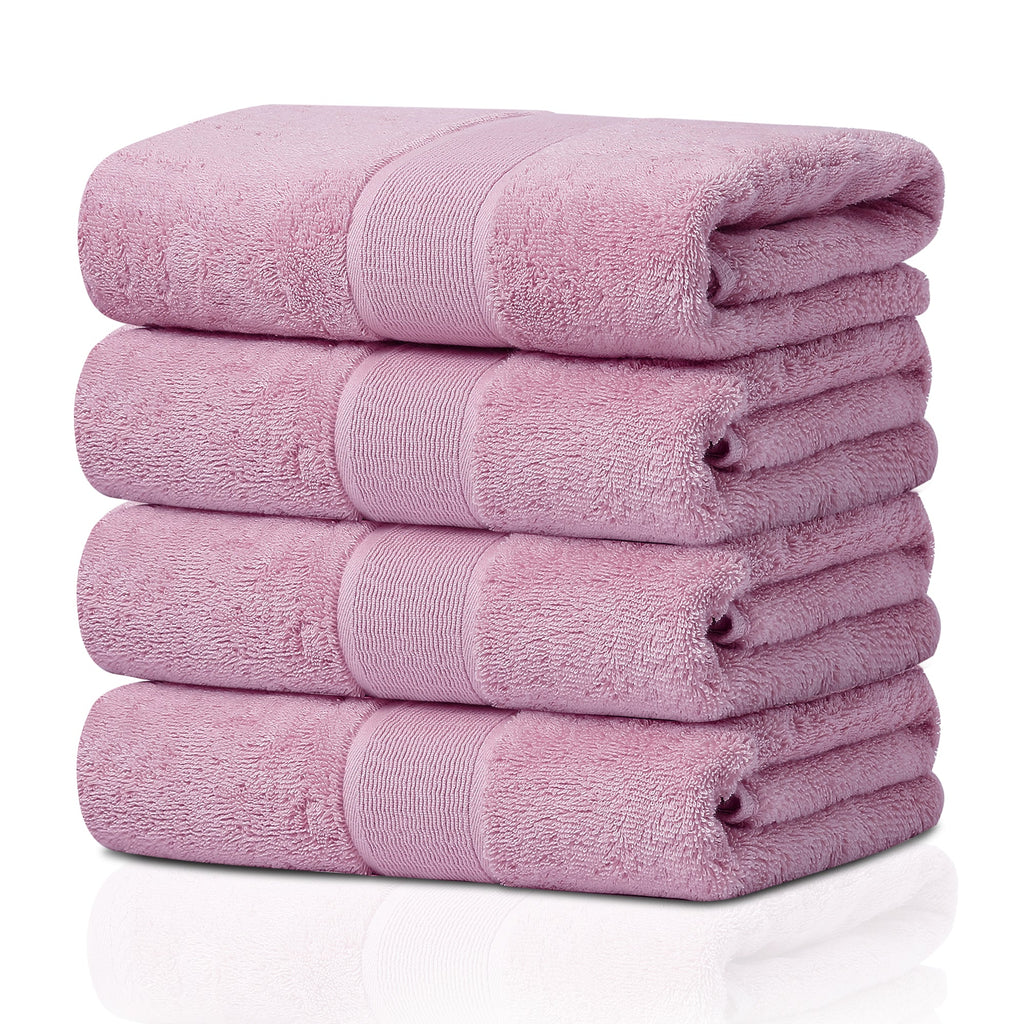 GELUOBOV Luxury 100% Cotton Bath Towel(Large Size), 24×47 in, Quick-Dry & Highly Absorbent, Fluffy & Durable, Low-Lint, Hotel Quality, Nordic Style,  for Home, Spa, Gym, Travel