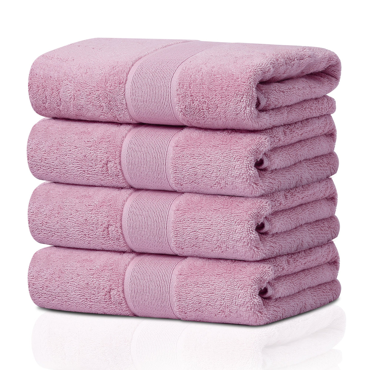 GELUOBOV Luxury 100% Cotton Bath Towel(Large Size), 24×47 in, Quick-Dry & Highly Absorbent, Fluffy & Durable, Low-Lint, Hotel Quality, Nordic Style,  for Home, Spa, Gym, Travel