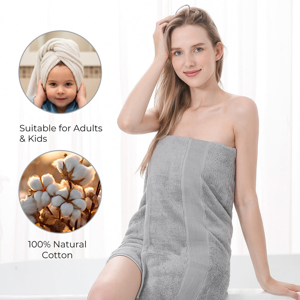 GELUOBOV Luxury 100% Cotton Bath Towels, Quick-Dry & Highly Absorbent, Fluffy & Durable, Low-Lint, Hotel Quality, Nordic Style, Large 24×47 in, for Home, Spa, Gym, Travel